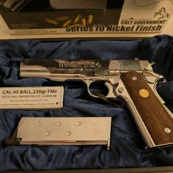 Tokyo Marui COLT Government M1911 SERIES 70 Nickel Finish