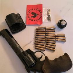 Rare Brocock Orion 6 (colt Python 6") cal 22 + chargeur pression rapide pour CARTOUCHES BACS (PCP)