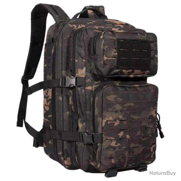 Sac a Dos Laser Cut MOLLE Backpack 45L (DRAGONPRO) Multicam Black