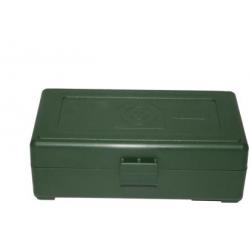 BOITE DE RANGEMENT VERTE 50 MUNITIONS CAL 9mm