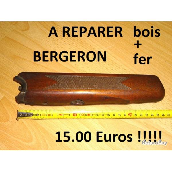 devant bois + fer fusil BERGERON  15.00 Euros !!!!!!!! (A REPARER) - VENDU PAR JEPERCUTE (JO1068)