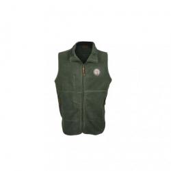 PROMO Gilet micropolaire sans manche Bartavel kaki patch cerf M (Taille 1)