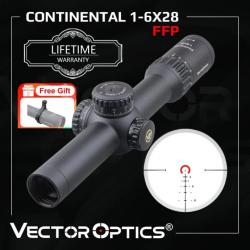 Vector Optics Continental 1-6X28 FFP SCFF-31 Paiement en 3 ou 4 fois - LIVRAISON GRATUITE !!