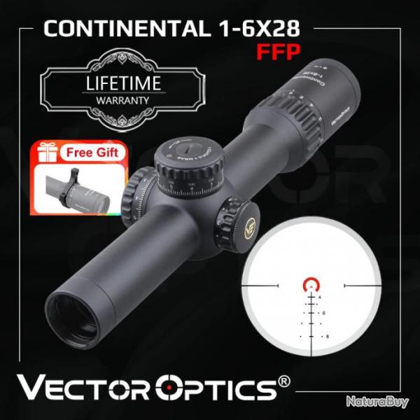 Vector Optics Continental 1-6X28 FFP SCFF-31 Paiement en 3 ou 4 fois - LIVRAISON GRATUITE !!