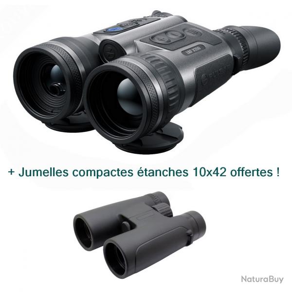 PULSAR MERGER XT50 LRF - Jumelles de vision thermique avec télémètre + Jumelles 10x42 offertes !