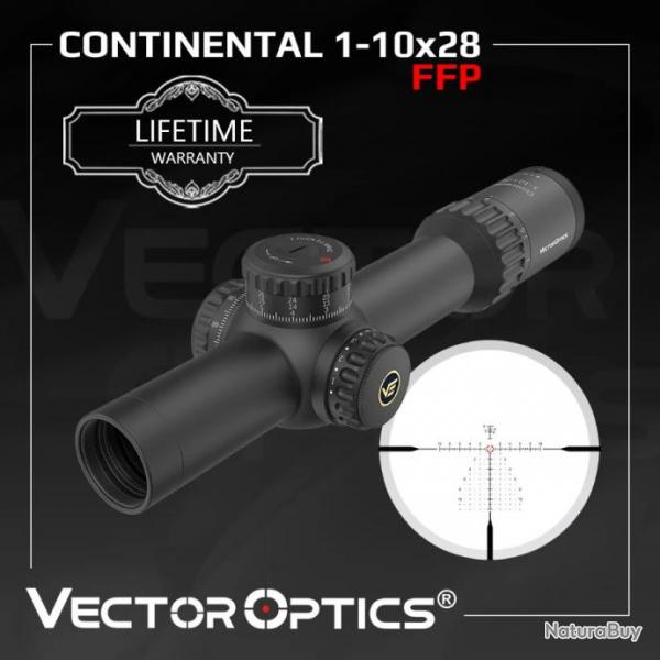 Vector Optics Continental 1-10X28 FPP SCFF-47 Paiement en 3 ou 4 fois - LIVRAISON GRATUITE !!