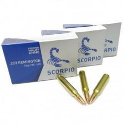 Munitions .223 REM  STV 55 grains FMJ cuivrées 10 boites ( 200 munitions )