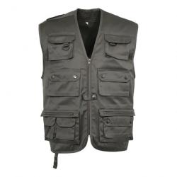 PROMO Gilet à poches kaki Taille S (Taille 1)