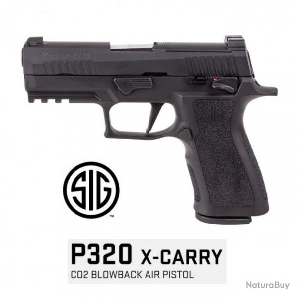 pistolet Sig Sauer P320 X-CARRY Black CO2 - 4,5 mm Bbs Aceros - Blowback