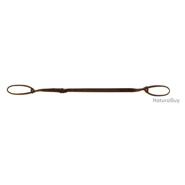 Bretelle en cuir pleine fleur double lasso - Country Sellerie