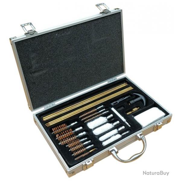 Coffret de nettoyage pour canons armes d'paule et de poings (34 pices)