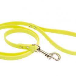 Laisse 1,20 m Biothane jaune fluo pour chien - Country