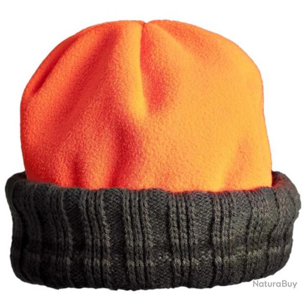 Bonnet Bob Polarfleece rversible vert orange