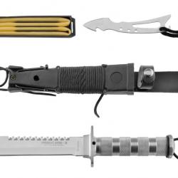 Couteau de survie combat King II Inox