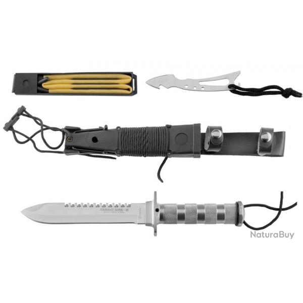 Couteau de survie combat King II Inox