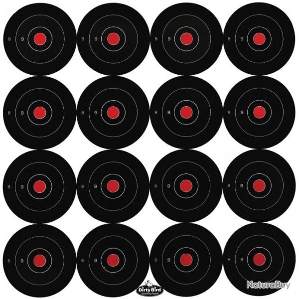 Lot de 172 cibles 3'' ractives Dirty Bird