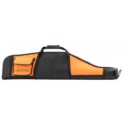 Fourreau orange/noir en cordura pour carabine avec lunette - Country Sellerie