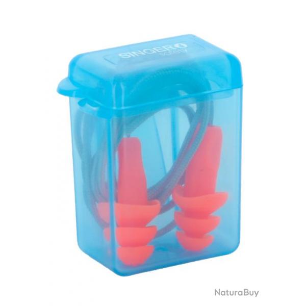 Bouchons d'oreilles en thermoplastique avec tui de rangement Singer Safety