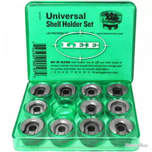 Lee Precision - Kit de 11 Shell Holders (support de douille) R-Type pour presse