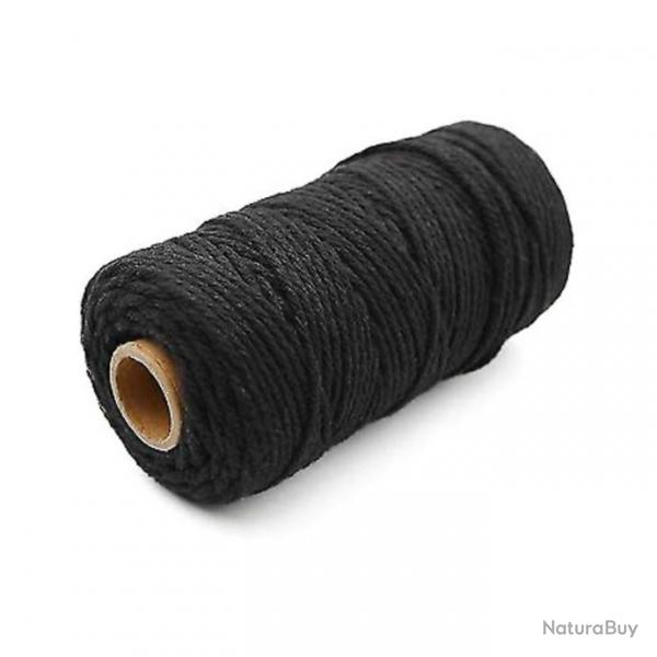 Fusette Noire Tresse 1,8Mm En 100G