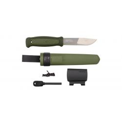 Couteau Morakniv Kansbol avec Kit de survie - Vert 10,9 cm