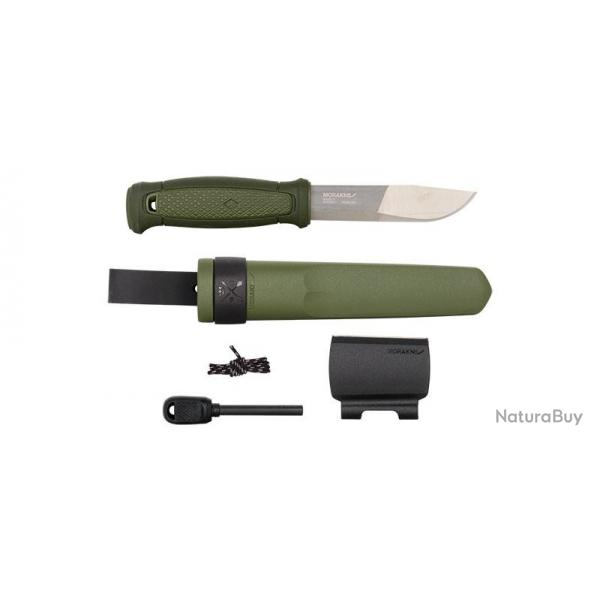 Couteau Morakniv Kansbol avec Kit de survie - Vert 10,9 cm