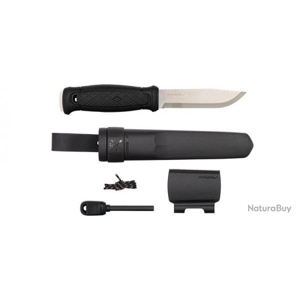 Couteau Morakniv Garberg avec Kit de survie - Noir 10,9 cm