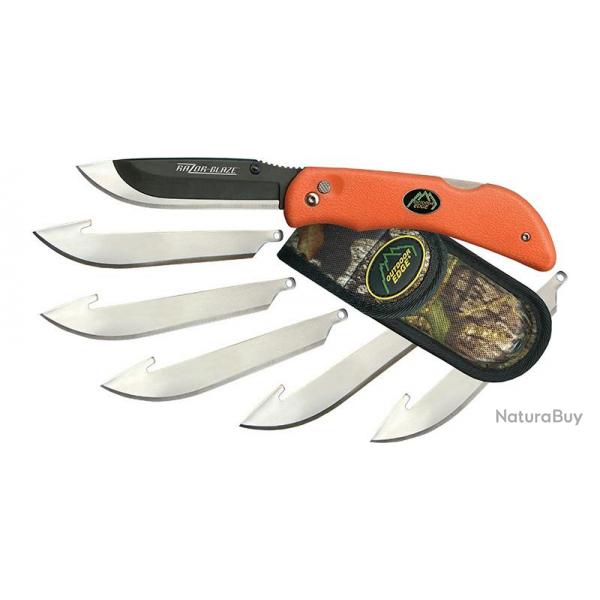 Couteau Outdoor Edge Razor Blaze (+6 lames) 8,9 cm