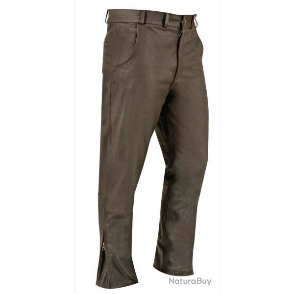 Pantalon de chasse Tom en cuir Pro Hunt 42 MARRON FONCE