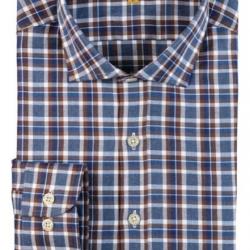 Chemise cheverny Pro Hunt MARRON BLEU