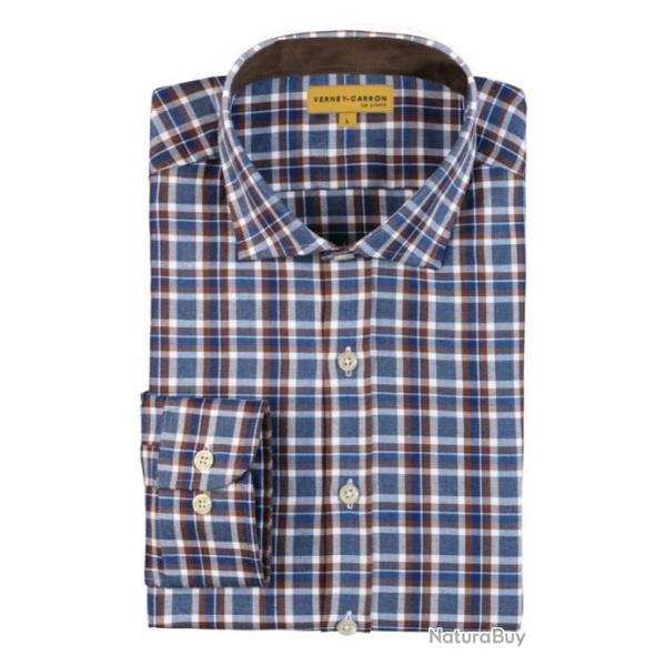 Chemise cheverny Pro Hunt MARRON BLEU