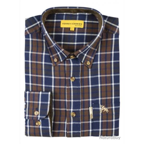 Chemise mery Pro Hunt L MARRON BLEU