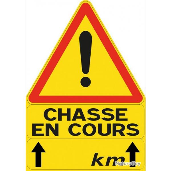 Triangle signalisation chasse en cours Pro Hunt