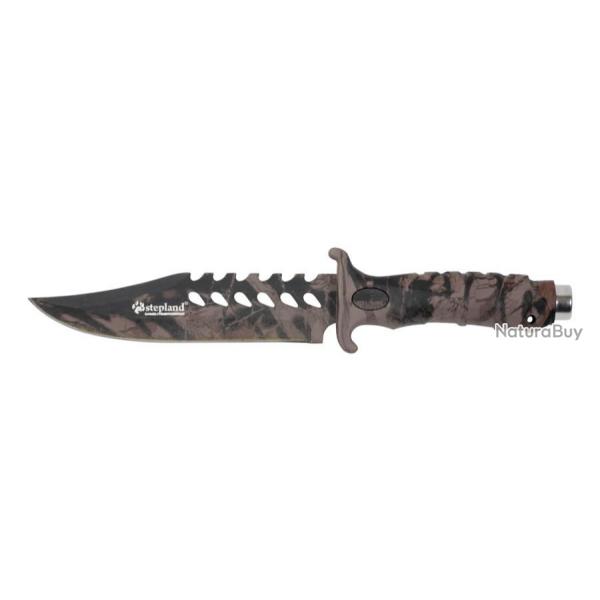 Couteau camo lame 15.5 cm. Stepland