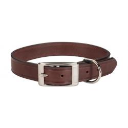 Collier cuir Stepland Marron L-XL