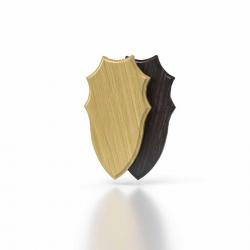 Plaque de Chevreuil Chêne 6 - 20 x 12 cm Foncé