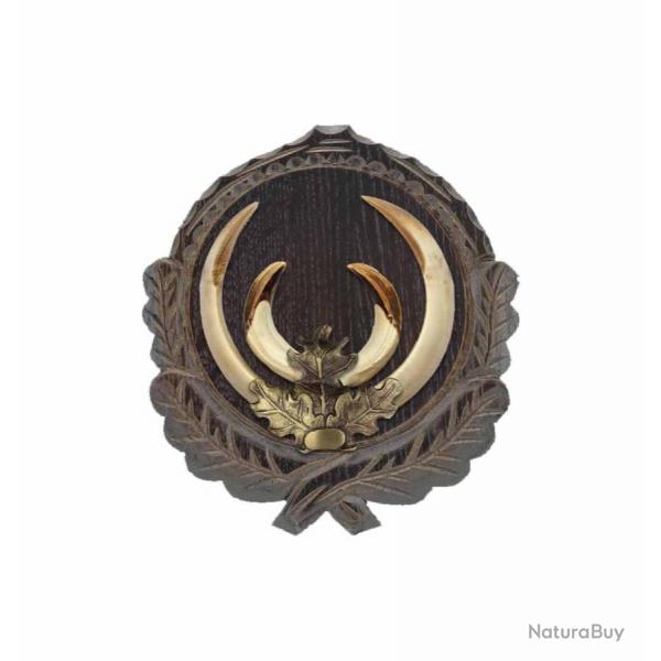 Feuilles de chne pour dfenses de sanglier - Bronze