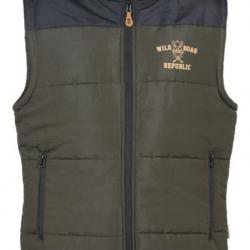 Gilet wild boar republic 2XL KAKI NOIR