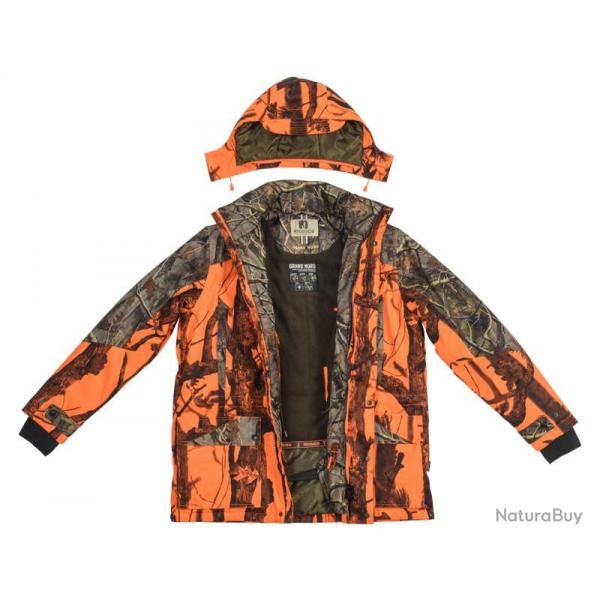 Veste chasse grand nord ghostcamo 2XL BLAZE / BLACK