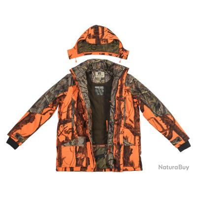 Veste De Chasse GUIDE GEAR - Orange Blaze - Taille L - Grand Et Bavoir Combo