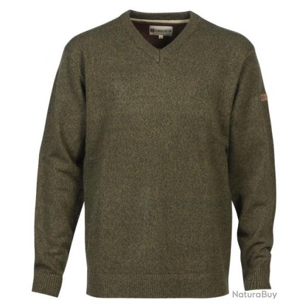 Pull chasse col v KAKI 2XL