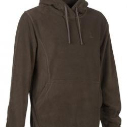 Sweatshirt polaire a capuche Marron 3XL