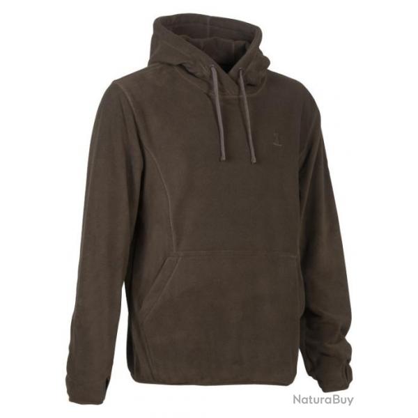 Sweatshirt polaire a capuche Marron 3XL