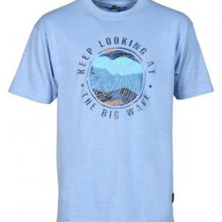 T-shirt big wave 2XL BLEU CIEL