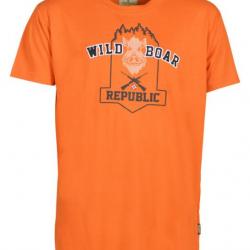 T-shirt wild boar republic ii Orange 2XL