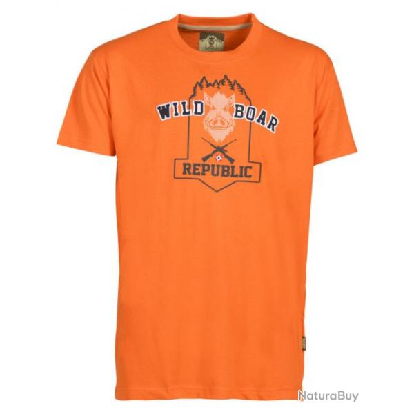 T-shirt wild boar republic ii Orange 2XL