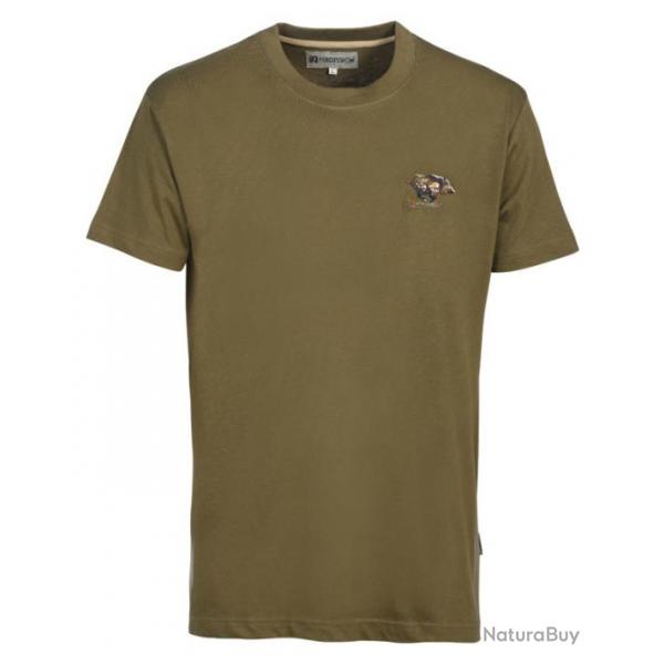 T-shirt brode chasse 3XL KAKI SANGLIER