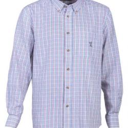 Chemise petits carreaux S Bleu