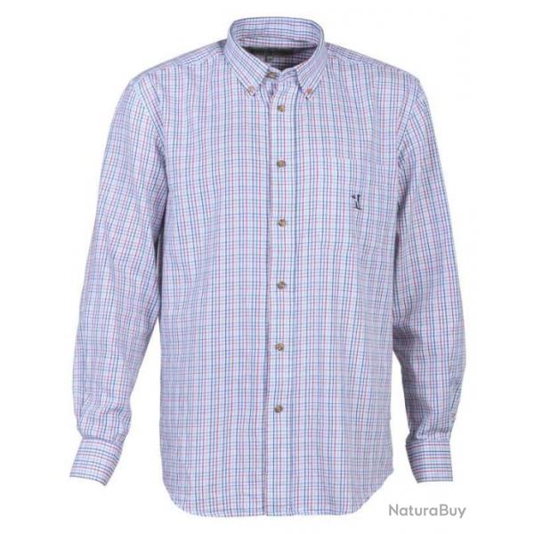 Chemise petits carreaux S Bleu