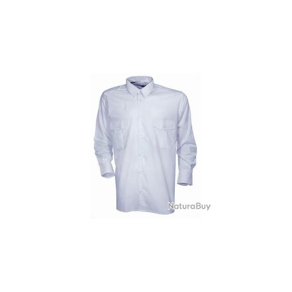 Chemise pilote L Blanc